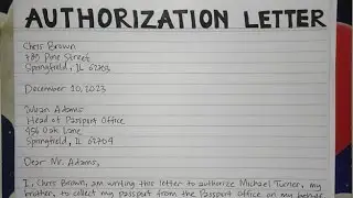 How To Write An Authorization Letter Step by Step Guide | Writing Practices