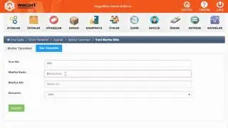 WeCart E-ticaret Yazılımları - Marka Nasıl Eklenir ?