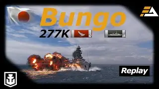 BUNGO - 5 main battery turrets housing 457 mm guns | Japanese Tier X Battleship | World of Warships