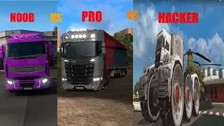 ETS2 Noob vs Pro vs Hacker | PART1! | EuroTruckSimulator2