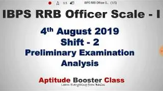 IBPS RRB Officer Scale - I Pre Exam Analysis | 4th August 2019 | Shift - 2 | Jharkhand