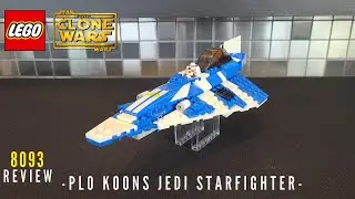 LEGO Star Wars Plo Koons Jedi Starfighter 8093 Review!