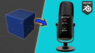 how to model a microphone in blender