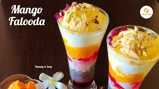 Mango Falooda Recipe | Summer Dessert | How to make falooda at home | Mango Dessert Mango Delight