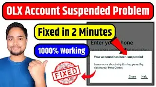 OLX Account Suspended Problem | How to Unbanned OLX Suspended Account | OLX Account Unban Live 2023