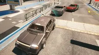 Car chase by gang member and guard (Take Two) l Cyberpunk 2077 Patch 1.5