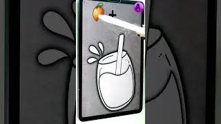 Cool Juice 😉? 🍹🍊🍇=❓ #procreate #shorts #artwitha #a #arttiktok #Satisfyingart  @ArtwithA.