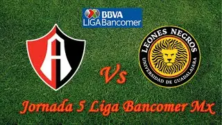 Atlas vs Leones Negros 1-0 J5 Liga Mx 16/08/14