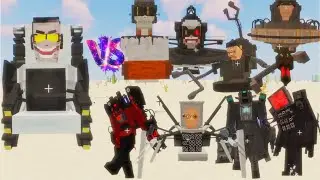 G-MAN VS POWERFUL Skibidi Toilets & All Titan Man | Minecraft Mob Battle |