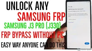 Samsung J3 Pro FRP Bypass 9.0 | Samsung J330G FRP Bypass | Samsung J3 Pro FRP Bypass Without PC