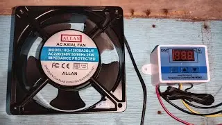 Allan AC Axial Fan and Temperature Controller for DIY incubator