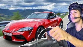 Driving Toyota Supra Mk5 on Highway!!😱 Thrustmaster Tmx Pro | Assetto Corsa