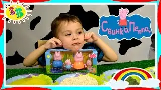 PEPPA PIG is JUMPING in PUDDLES without stop and MAGNETIC PLASTICINE