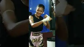 Phetmarissa warms up to her bright future #muaythai