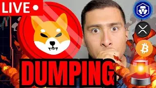 BITCOIN CRASHING LIVE🔴SHIBA INU COIN I'M NOT SELLING
