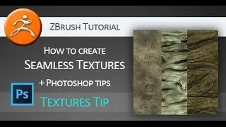 Tutorial: How to create seamless textures in Pixologic ZBrush + Adobe Photoshop