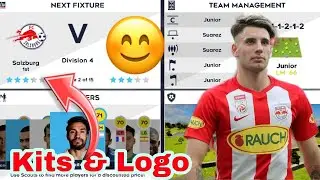 Make Red Bull Salzburg Team Kits & Logo 2021/22 | Dream League Soccer 2021