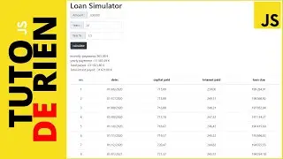 Créer un simulateur de crédit hypothécaire avec javaScript