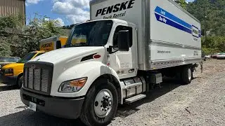 2025 Peterbilt 536 26ft Penske Truck w/ Lift Gate RARE MODEL  Paccar Powered