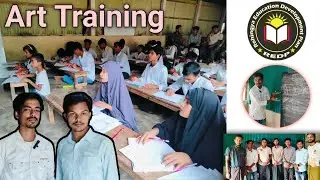 A Two-Day Art Drawing Training Organized By REDP At Camp 18