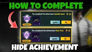BGMI 2 HIDDEN ACHIEVEMENT | COMPLETE NOW NEON PUNK & SQUABBLE SQUAD ACHIEVEMENT BGMI