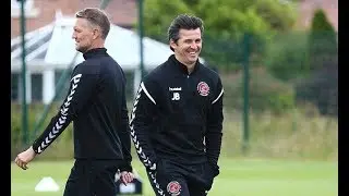 Joey Barton takes c harge of first training session as Fleetwood manager