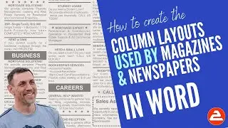How to create the same column layout that newspapers and magazines use