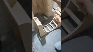 The art of woodworking!  Curved cabinet निर्माण शिल्प कौशल 건축의 장인정신  براعة البناء #diy #woodworking