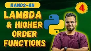 Lambda Functions and Higher order functions in Python 🖥️ (Part -4) |Python for beginners |