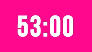 53 Minute Countdown Timer No Music With Alarm Clock At The End