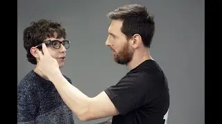 Emotional NEW video of Messi helping out blind children with artificial vision