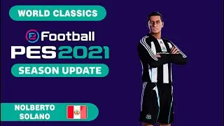 N. SOLANO face+stats (World Classics) How to create in PES 2021
