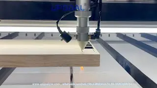 30mm Rubber Wood Cutting by 600W Co2 Laser Cutting Machine