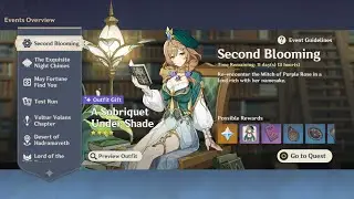 Second Blooming [part 1] ▢ Pre-Quest & My name is Violet [GENSHIN IMPACT]