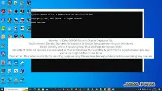 ORA-00906: missing left parenthesis - Oracle Database 12c Error Messages