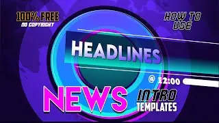 after effects template broadcast news package intro