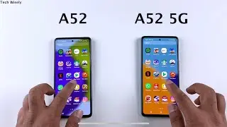 SAMSUNG A52 vs A52 5G Speed Test & Ram Management