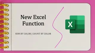 Sum by Color & Count by Color - Excel Function That Saves Hours