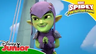 😎 Er Green Goblin blevet god? | Spidey og hans fantastiske venner | Disney Junior Danmark