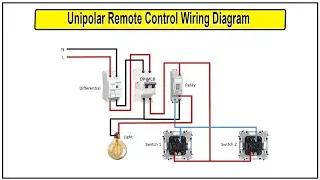 How To Make Unipolar Remote Control Wiring | wiring diagram for light switch