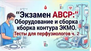 Экзамен ABCP Оборудование и сборка контура ЭКМО  Тесты для перфузиологов ч. 2 
