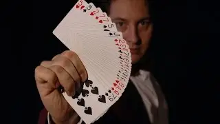 Обучение.Как делать карточный веер одной рукой.