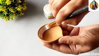 3 Very Easy & Quick Diya Painting Designs At Home| Diwali Diya Decoration| Diya Painting|