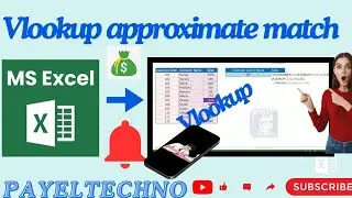 How to use Vlookup with Approximate match // Vlookup Function Different Use #vlookup #subscribe