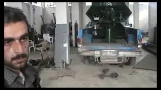 One of the factories in Syria, where they install towers from BMD-1 on pickups