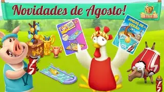 Hayday: Novidades de Agosto- Passe Rural/Evento de tarefas/ Caixas supresa- Decorações Olímpia!