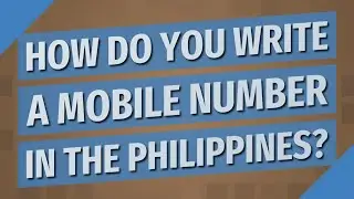 How do you write a mobile number in the Philippines?