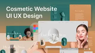Figma Website UI UX course | Grid layout | Prototype Full Course Cosmetic website (speed art)