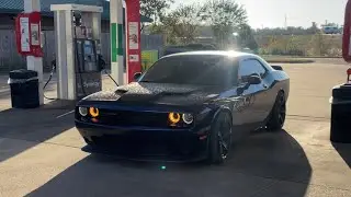 Nighttime POV in challenger !! 392 Jeep pulls up on me !