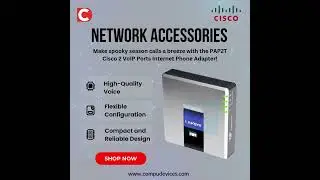 Make spooky season calls a breeze with the PAP2T Cisco 2 VoIP Ports Internet Phone Adapter 